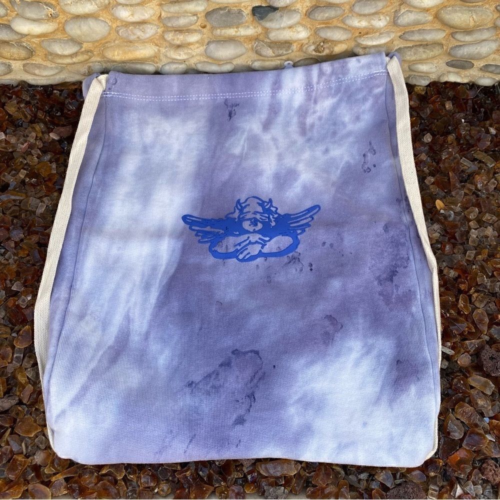 NWT UNRELEASED BOYS LIE SLUSHIE DRAWSTRING PURPLE/LILAC TIE DIE BACK BAG